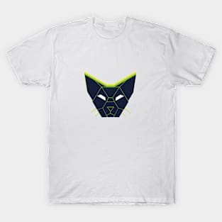 Geometric Abstract Cat Colorful and Retro Design Colorful Egyptian Inspiration T-Shirt